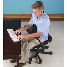The Optimal Posture Office Chair Has A Chest Rest That Provides Support As You Lean In Toward A Keyboa Office Chair Office Chair Back Support Office Desk Chair