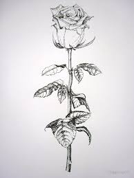 However, different kinds of rose tattoo designs can represent other things depending on the color and styling. A White Rose On Long Stem By Kellyjones00 Rose Sketch White Rose Tattoos Rose Stem Tattoo