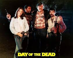 George A Romero With Some Day Of The Dead 1985 Cast Day Of The Dead Zombie Movies Favorite Movies