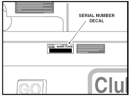 Club Car Serial Number Location Golfcartpartsdirect