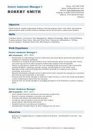 A good senior project manager is able to manage all aspects of the project simultaneously. Senior Assistant Manager Resume Samples Qwikresume