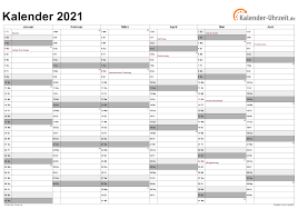 Free to download and print. Excel Kalender 2021 Kostenlos