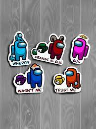 Among Us Stickers In 2020 Cute Stickers Waterproof Stickers Sticker Collection