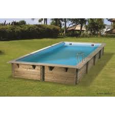Piscine Linea 6 50m X 3 50 M X H140cm Rectangulaire Entourage Bois Ubbink Qualite Achat Vente