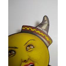 Pedro Pomelo Grapefruit California Pure Gold Fruit Advert Sign  Anthropomorphic Advertisement