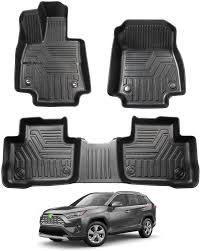Powerty Floor Mats 2 Row Liner Set For 2019 2020 2021 Toyota Rav4 No Hybrid Models Tpv 3d Trunk In 2020 Toyota Rav4 Floor Liners Toyota Rav4 2019