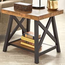 Shop for rustic farmhouse end tables at bed bath & beyond. Isakson Trestle End Table With Storage Retro Home Decor Farmhouse Living Room Furniture Farm House Living Room