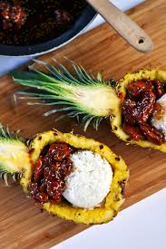 Das ist das neue ebay. Teriyaki Chicken Rice Pineapple Boats Ambslovesfood