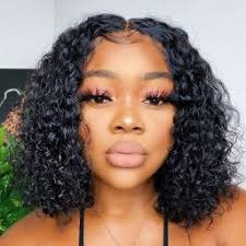 The water wave loose curl makes it very easy to blend with your own hair. Unice Hair Gorgeous Water Wave Bob Human Hair Lace Front Wigs For Black Women Unice Com