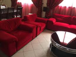 كنب مودرن على 200 ريال لون احمر لأخر اليوم