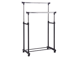 The most common rack on wheels material is wood. Homemate