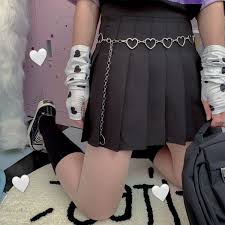 However, it can sometimes be hard to style grunge aesthetic fashion. Rhinestone Heart Chain Belt Cute Kawaii Aesthetic Ddlg Shop Ddlg Playground
