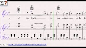 Stars and stripes forever march. John Philip Sousa S The Stars And Stripes Forever Sheet Music Voice Violin Piano Video Score Youtube