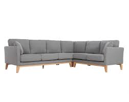 Les canapés d'angle et modulaires conviennent à tous les salons, même aux moins spacieux. Canape D Angle Scandinave 5 6 Places En Tissu Gris Clair Dehoussable Oslo Miliboo