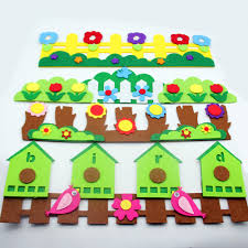These interlocking cards are simple to craft and have lots of construction possibilities! Creative Large Flower Fence Cutting Felt Stickers For Diy Home Kids Room Decor Kindergarten Handmade Crafts Cute Bird Grass Felt Buy At The Price Of 1 78 In Aliexpress Com Imall Com