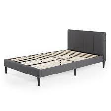 Find upholstered, wood, and metal platform bed frames as well as adjustable beds. Zinus Maddon Grey Upholstered Twin Platform Bed Frame With Usb Ports Online In Us Fulpy Us