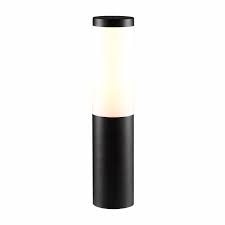 Nouveau solar powered bollard lights 4 pack, dia: Elluminate Black Warm White Garden Bollard Bunnings Australia