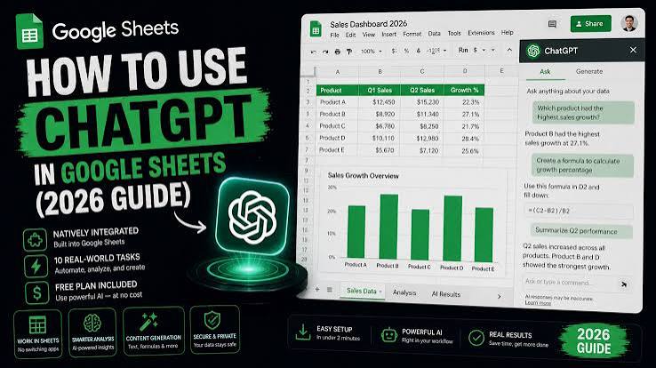 How to Use ChatGPT in Google Sheets (2026 Guide)