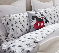 Kids new bed line set disney mickey mouse duvet blanket comforter pillow case. Disney Mickey Mouse Organic Cotton Sheet Set Pottery Barn