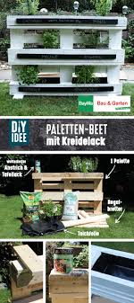 Paletten Beet Selber Bauen In 2020 Palette Beet Teichfolien Paletten
