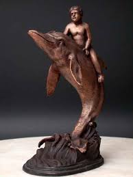 Viele detailverliebte schätze direkt nach hause bestellen. Bronze Brunnen Nude Boy Delphin Garten Kunst Mythologie Ebay