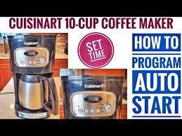 Read honest and unbiased product reviews from our users. How To Program Auto Start Cuisinart 10 Cup Thermal Programmable Coffee Maker Dcc 1150 Youtube
