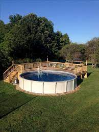 Top 43 Diy Above Ground Pool Ideas On A Budget Best Above Ground Pool Pool Landscaping Pool Deck Plans