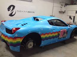 348 spider (2) 348ts (4) 355 (2). Deadmau5 Wrapped His Ferrari 458 Spider In A Custom Nyan Cat Theme