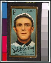 Robert Ewing, Philadelphia Phillies, baseball card portrait]