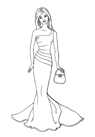 Coloriage barbie à imprimer, gratuit et facile. Coloriage De Barbie A Imprimer Coloriages Barbie Coloriages Pour Enfants