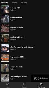 Aesthetic spotify playlist names · jazz vibes · sad lofi · hangover friendly · car music mix · rock vibes · lofi hip hop · rocky mountains · study . 37 Spotify Users I Will Follow Ideas Playlist Names Ideas Song Playlist Spotify