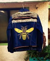 Hey I Found This Really Awesome Etsy Listing At Https Www Etsy Com Listing 558529635 Hand Pai Painted Denim Painted Leather Jacket Hand Painted Denim Jacket
