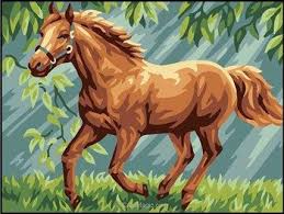 Canevas Imprime Chevaux Painted Horses Art A Theme Cheval Cheval