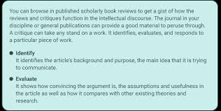 The paper or chapter title is the first level of when your paper reports on more than one experiment, use subheadings to help organize the presentation. Article Critique Essaymin