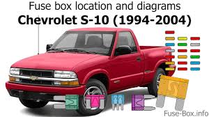 Doch solche vergleiche sind natürlich unfair. Fuse Box Location And Diagrams Chevrolet S 10 1994 2004 Youtube