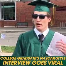 These questions also asked many times. Nascar On Nbc College Graduate Elijah Burke Gets Interviewed Nascar Style Facebook