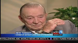 William Clay Ford, owner of Detroit Lions, dies