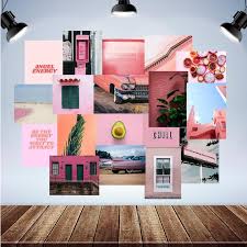 Collage Kit Collage Art Blush Pink Wall Art Aesthetic Wall Etsy Pink Wall Art Pink Art Print Art Collage Wall