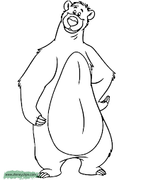 Zoo animals to color 4087. Baloo Coloring Pages Kidsuki