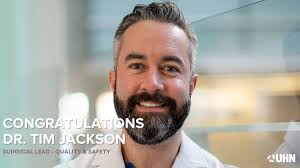 Excited for Dr. Tim Jackson to lead surgical quality initiatives @UHN! His  expertise and dedication will ensure the highest standards of surgical care  and patient safety. Congratulations, Dr. Jackson!