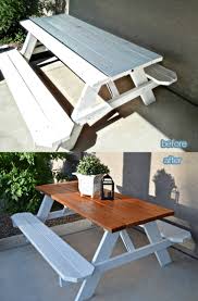 Flood Staining Made Simple And Sweepstakes Better After Picnic Table Wood Care Flood