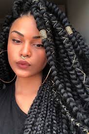 Typically, box braids come in 3 basic sizes: 61 Best Jumbo Box Braids Hairstyles Page 6 Of 6 Stayglam Box Braids Hairstyles Box Braids Styling Jumbo Box Braids