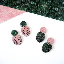 Monstera Drop Earrings Tropical Earrings Botanical Earrings Leaf Earrings Cheese Plant Earrings Statement Earrings Tropical Earrings Botanical Earrings Leaf Earrings