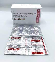 Gevast Gold 10 Capsules Atorvastatin 10mg Aspirin 75mg Clopidogrel 75mg For Strong Support To Control Heart Disease Atorvastatin Aspirin Clopidogrel Ca