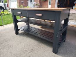 Best diy pallet and door bar Kitchen Island Ana White