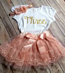 Birthday Clothes For Girls 3rd Birthday Girl Outfit Third Birthday Outfit Girls Birthday Outfit All Birthdays Peach Lace And Birthday Girl Outfit Birthday Outfit Birthday Girl Dress