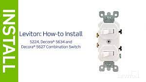 This page contains wiring diagrams for household light switches and includes: Leviton Presents How To Install A Combination Device With Two Single Pole Switches Youtube