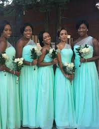 One Shoulder Green Long Bridesmaid Dress Green Bridesmaid Dresses Bridesmaid Dresses Long Chiffon One Shoulder Bridesmaid Dresses
