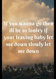 Alec Benjamin Let Me Down Slowly Lyric Wallpaper Song Lyrics Wallpaper Lyric Quotes Let Me Down