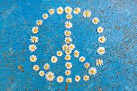 Something that means permanence and something that means passion. Peace Sign Peace Symbol Peace Design Created Of Daisy Flowers Stock Photo Picture And Royalty Free Image Image 59689540